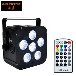 tp beleuchtung großhandel-TIPTOP TP B04 Black Color Case x18w RGBWA UV in1 Batterie Wireless LED PAR Light Quadrat Form Niedriger Rauschkühlung Lüfter V V