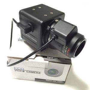 kamera oto iris toptan satış-Kameralar inç Sony CCD TVL mm Oto Iris Lens Güvenlik OSD Kutusu Camera1