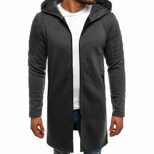 Wholesale foldable jackets for sale - Group buy Men s Jackets Men Splicing Hooded Long Jacket Solid Coat Fold Cardigan Sleeve Outwear Male Sports Casual Wear Mens