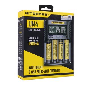 Wholesale battery electrical resale online - Nitecore UM4 Battery Charger Intelligent Circuitry Global Insurance li ion LCD Display Batteries Chargers a41