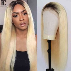 1B Honey Blonde Lace Front Wig Middle Part x1 Brazilian Straight Ombre Human Hair Wigs Remy Lace Part Wig Pre Plucked