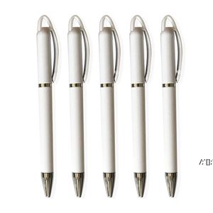 Sublimation Blank Ballpoint Pen Heat Transfer Personalized DIY Metal Rings Roller Ball Pens RRB13446