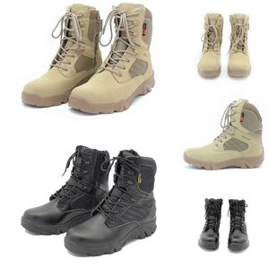 Wholesale delta tactical desert boots resale online - Newest Non Brand Men Cowhide suede delta tactical military boot outdoor high top desert combat boots mens shoes