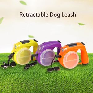 Dog Collar Leashes Retractable Leash ft reflekterande koppel för hundar upp till kg med ljus färger