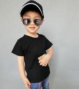新しいデザイナーブランド2 歳の赤ちゃんTシャツ男の子の女の子シャツ夏の子供のシャツトップス綿ティー子供服2色