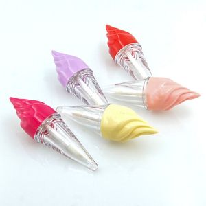 Factory Packing Bottles custom cute and unique plastic empty kids ice cream lip gloss tubes