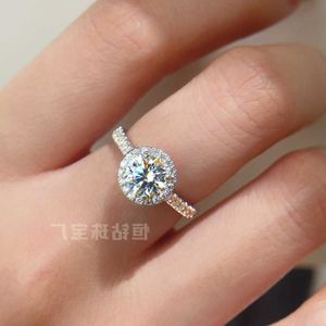 conjunto de anel de ouro branco de 18k venda por atacado-Designers mulheres prata banhado k ouro branco anel de casamento elegante conjunto com jóias não desbotando