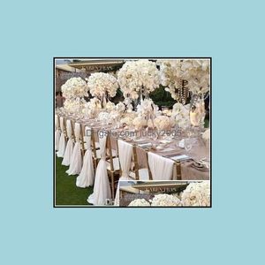 Chair Ers Wedding Party Supplies Events Simple Sashes Chiffon Er Romantic Bridal Banquet Back Favors Fast Drop Delivery Vfrb