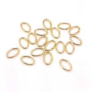 Strong DIY oval jump ring jewelry findings multi usage open oval split ring nickle free brass material mm mm gold silver plated