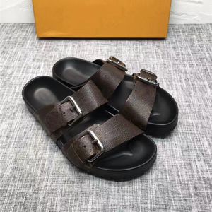 Wholesale brown shoes for ladies for sale - Group buy Paris Sliders Mens Womens Summer Sandals Beach Slippers Ladies Flip Flops Loafers Classic Mono gram Slides Brown Chaussures Shoes with Box