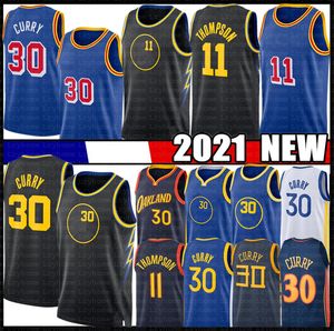 ciudades de new jersey al por mayor-2021 New Stitched Men s Stephen Curry Basketball Jerseys Klay Thompson James Wiseman Golden State Warriors nba sports shirt high quality jersey