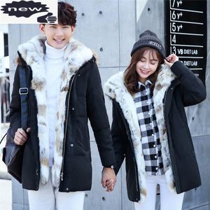 Men s Down Parkas Womens Mens Winter Jacket And Coats High Quality Thick Warm Hooded Fur Collar Large Size S XL Yellow Black White