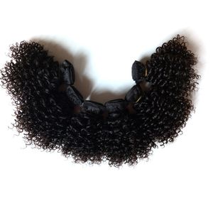 extensión de cabello para los africanos al por mayor-Hermosa extensión de cabello humano Virgen Brasil Kinky Rizado Inch Americano de Ascendencia Africana Remy Double Double Mass Stock