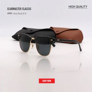 Fabryka Hurtownia Najwyższej Jakości mm Pół Rama Projektant Klubu Okulary Damskie Męskie Master UV400 Protecton Lustro Sunglass Gafas