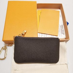 Wholesale black and white purse resale online - KEY POUCH M62650 POCHETTE CLES Designer Fashion Womens Mens Key Ring Credit Card Holder Coin Purse Luxury Mini Wallet Bag Charm Brown Canvas