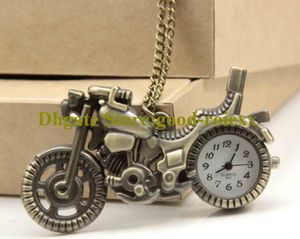 Girls Student Motorcycle Women s Pocket Watch Necklace Accessories Sweater Chain Ladies Hanging Mens Mirror Ladys Boys Watches AA00209