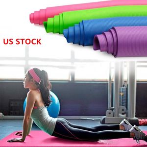 pilates yoga paspasları toptan satış-ABD STOK spor ekipmanları Yoga Minderi Egzersiz Pad Kalın Kaymaz Katlanabilir Jimnastik Spor Mat Pilates Açık Kapalı Eğitim Gym Egzersiz FY6012