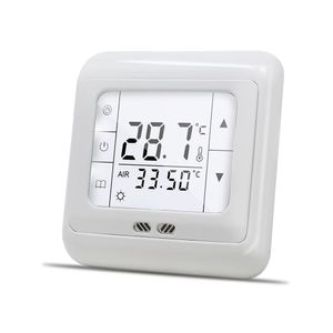 16Aデジタルタッチスクリーンの床の暖房のサーモスタット室の暖かい温度コントローラの自動制御LCDバックライト