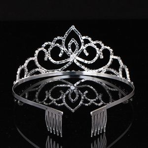 Girls Crowns Headpieces Rhinestones Wedding Jewelry Bridal Headpiece Birthday Party Performance Pageant Crystal Tiaras Wedding Accessories