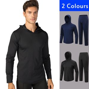Wholesale winter running outfits resale online - New Arrive Running Set Men s Tracksuit Winter Gym Suit Male Quick Dry Fitness Clothing Sportswear xl