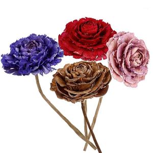 4 cm Róże Pływy Głowy Długość cm Prawdziwy Naturalny Suszony Kwiat Prasowany Dekoracyjna Ręcznie Róża Oddział Do Salonu Dekoracje domu1