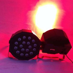 Wholesale 18W 18-LED RGB auto and voice control Party Stage Lights Black Top grade LEDs New and high quality Par Lights