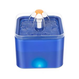 su çeşmesi malzemeleri toptan satış-Yaratıcı Otomatik Kedi Besleyiciler Su Çeşmesi Filtresi Kapalı L Dağıtıcı Pet Içme Malzemeleri Için LED Drinker