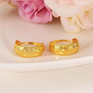 Stud Bangrui Scrub Women s Round Earrings K Gold Color Middle Earring For Mens Girls Boys Fashion Kids Children Jewelry1