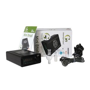 Greenlightvapes Mini e nail Electric Dab Kit Enail Controller Wax PID TC Box With Quartz Banger And Glass Carb Cap Heating Coils mm Kits