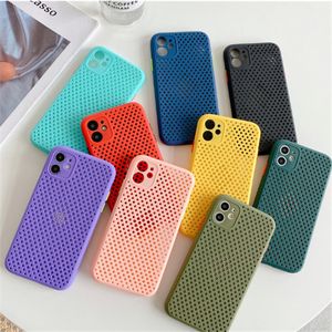 Wholesale shock proof case for iphone resale online - Hollow Case For iPhone mini Pro Max TPU Silicone Mobile Phone Case Cover Colorful Airbag Shock Proof Ultra Thin For iPhone