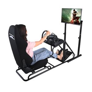 Spel Sittbil Simulator Cockpit Game Desk Driving Car Seat Simulator Cockpit för videospel