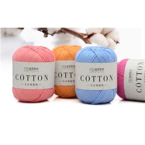 Wholesale baby yarn colors for sale - Group buy 380 grams Cotton for baby skin friendly knitting yarn Anti Pilling balls different colors available T200601