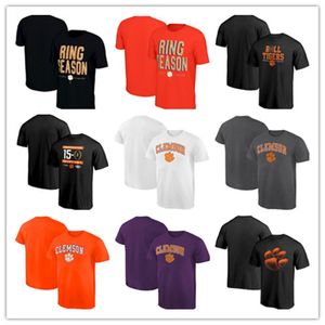 Clemson Tigers Short Sleeve T Shirt College Football Playoff National Champions Undefeated Fashion Summer Round neck tee