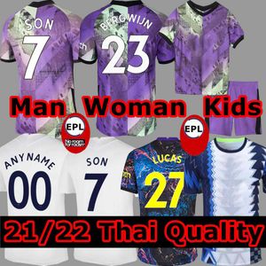spurs jersey großhandel-21 Tottenham Bale Fußball Jersey Reguilon Spurs Football Hemd Top Kits Kane Dele Camiseta de Futbol Sohn MAILLT FOOT