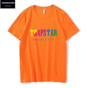 トラップスターTシャツ男性と女性ホットプリント音楽ファッション高級トレンド夏S XL
