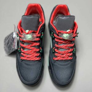 12 шелка оптовых-Дизайнерские баскетбольные туфли J5S черный красный шелковый спортивный спортивный спортивный спортивный тренинг кроссовки DM4640 Размер
