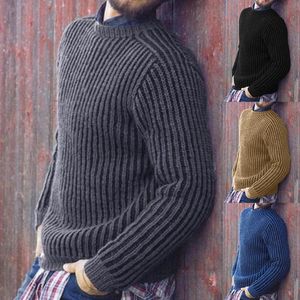 Kaszmirowy sweter Bawełna Mężczyźni Jesień Zimowy Jersey Jumper Robe Hombre Pull Pullover O Neck Outwear Dzianiny Swetry KG
