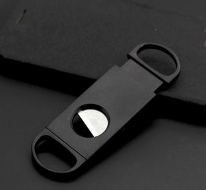 Pocket Plastic Stainless Steel Metal Double Blades Cigar Cutter Knife Scissors Tobacco smoking Tools Accessories Pipes Oil Rigs