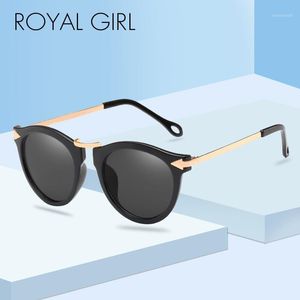 Wholesale royal mirror for sale - Group buy Sunglasses ROYAL GIRL Men Vintage Metal Oval Women Coating Mirror Sun Glasses Classic Brand Designer Driving Eyewear UV400 Ss4361