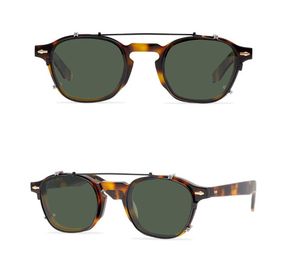 Wholesale womens green eyeglass frames resale online - Brand Clip on Sunglasses Eyeglass Frames Men Women Eyewear Gray dark Green Lenses Sun Glasses Optical Glasses Frame with Glasses Box