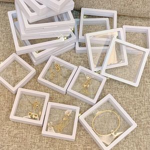 3D Floating Display Case Stands Holder Suspension Storage for Pendant Necklace Bracelet Ring Coin Jewelry Pin