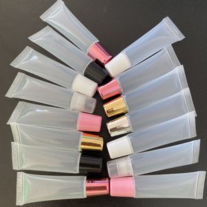 Butelki do pakowania ml ml ml Lip Gloss Container Refill Pusta Rura Balm Kosmetyczne Mini Miękki Pojemnik DIY Tubes Makeup Przykładowy pudełko
