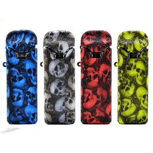 Skull Case Crown Pod System Kit Silicone Cases Leather Line Skull Head Protective Sleeve Cover Protector