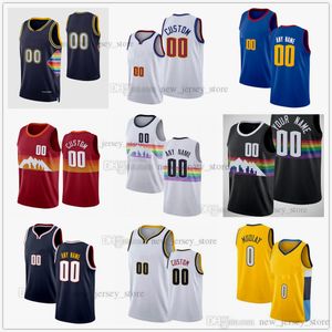Custom Screen Printed New City Diamond th Basketball Jerseys Top Quality Red Blue White Black Yellow Jersey Message number and name on the order