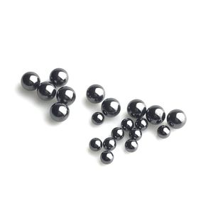 Wholesale carbide balls for sale - Group buy New mm mm Silicon Carbide Terp Pearls Ball Insert with Black Ceramics SIC Terp Top Pearl for Glass Smoking Quartz Banger Nail
