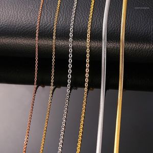 Chains Standard Chain L Stainless Steel Link In Silver Rose Gold Color Snake Necklace For Men Thin Jewelry quot