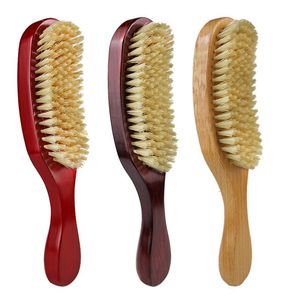 Hair Brushes Wooden Handle Soft Brush Cream Unisex Bristle Beard Oil Head Curve Wave