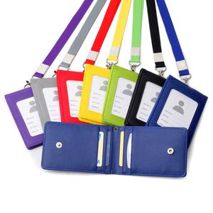 Unisex Solid Color Holder Pasek na szyi z łącznikiem Odznaka Personel Identyfikacja BUS ID Posiadacze karty kredytowej