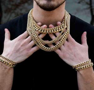 Wholesale mens bracelets gold 14k resale online - Miss Jewelry Hip Hop Men Women K K White Multicolor Gold Plated CZ Diamond Iced Out Cuban Link Chain Bracelet Necklace