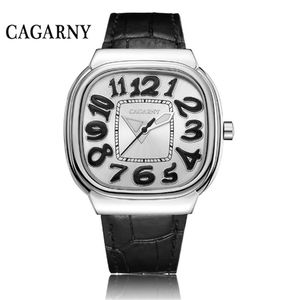 frau uhr weinlese
 großhandel-Cagarny Womens Uhr Mode Lässig Vintage Damen Lederband Uhren Relogio Feminino Armbanduhren Frau Geschenk